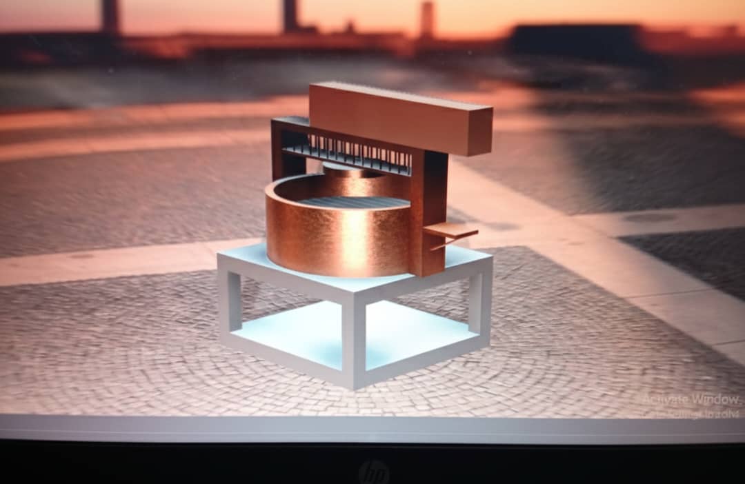 Industrial garri frying machine design by Emmanuel Joseph for Caritas University